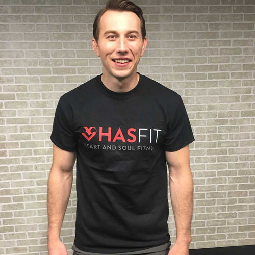 HASfit Workout Warrior - Unisex Loose Fitting Cotton Rugged T-Shirt