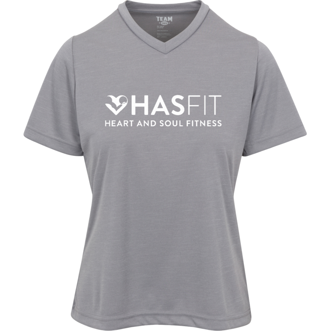 HASfit Breathe Performance - Dri-Fit Ladies' Heather Moisture-Wicking T-Shirt