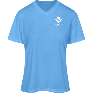 HASfit Claudia's Jersey - Performance Dri-Fit Ladies' V-Neck T-Shirt