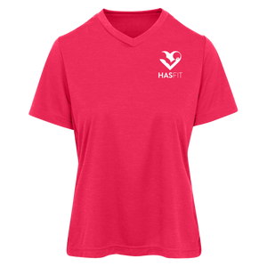 HASfit Performance Queen - Dri-Fit Ladies' Heather Moisture-Wicking T-Shirt