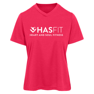 HASfit Breathe Performance - Dri-Fit Ladies' Heather Moisture-Wicking T-Shirt