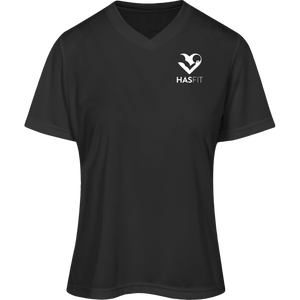 HASfit Claudia's Jersey - Performance Dri-Fit Ladies' V-Neck T-Shirt