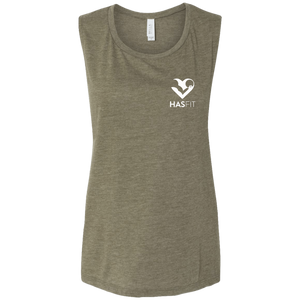 HASfit Muscle Tank - Premium Ladies' Flowy Muscle Tank