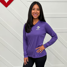 HASfit Performance Layer - Dri-Fit Ladies' Heather V-Neck Long Sleeve Shirt