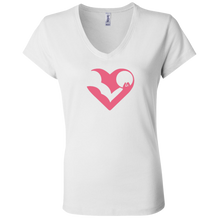 HASfit All Heart - Premium Ladies V-Neck T-Shirt