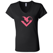 HASfit All Heart - Premium Ladies V-Neck T-Shirt