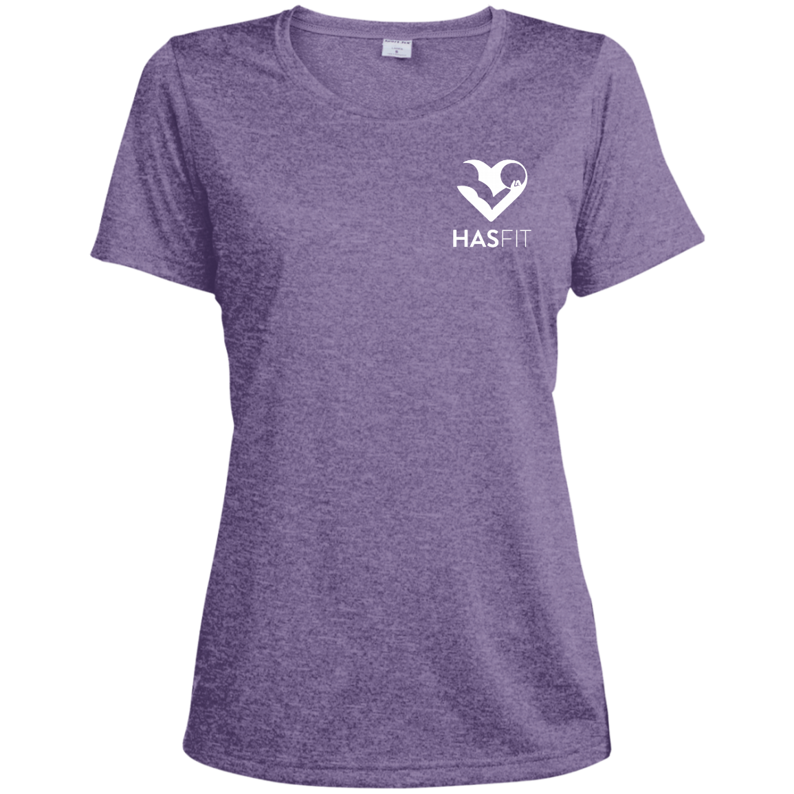 HASfit Performance Queen Dri Fit Ladies Heather Moisture Wicking T